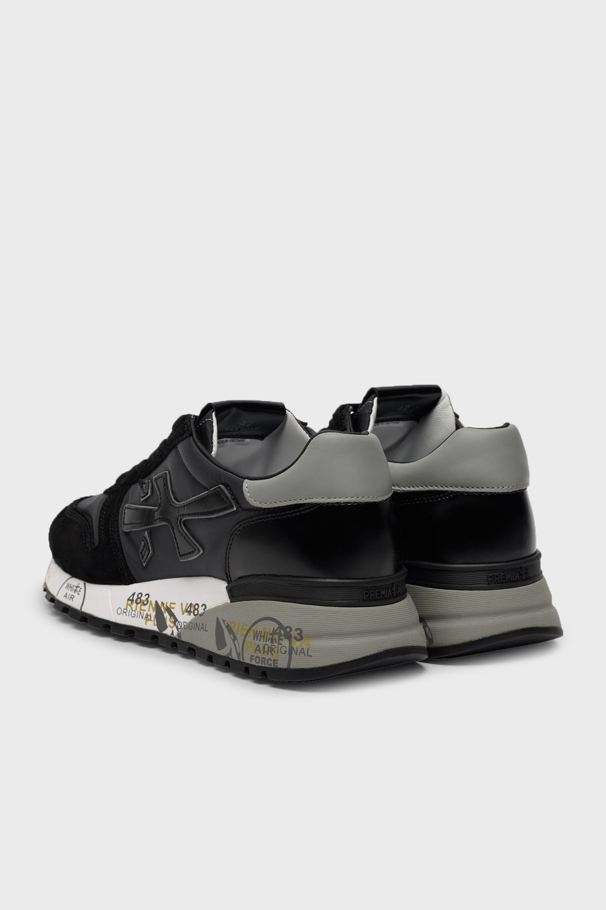 Premiata Baskılı Sneaker Erkek Ayakkabı MICK 5017 SİYAH