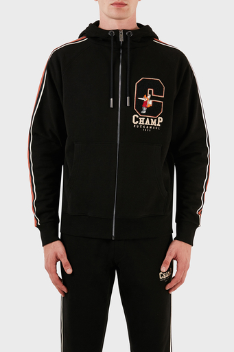 Ruck & Maul % 100 Pamuk Oversize Kapüşonlu Spor Erkek Ceket RMM545000003 24286 SİYAH - 1