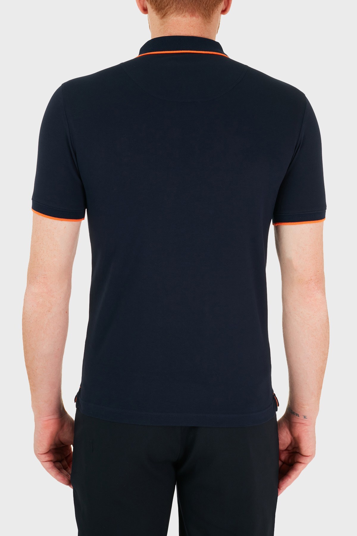 Ruck & Maul Pamuklu Düğmeli T Shirt Erkek Polo RMM01000713 LACİVERT