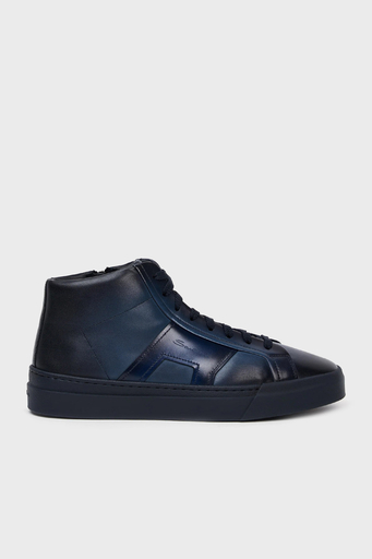 Santoni Fermuarlı Deri Erkek Bot MBGT22025OCNRGONU60 LACİVERT - 1