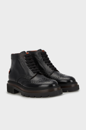 Santoni Hakiki Deri Oxford Erkek Bot MGMI17684JK4BPHGN01 SİYAH - 3