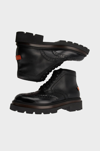 Santoni Hakiki Deri Oxford Erkek Bot MGMI17684JK4BPHGN01 SİYAH - 5