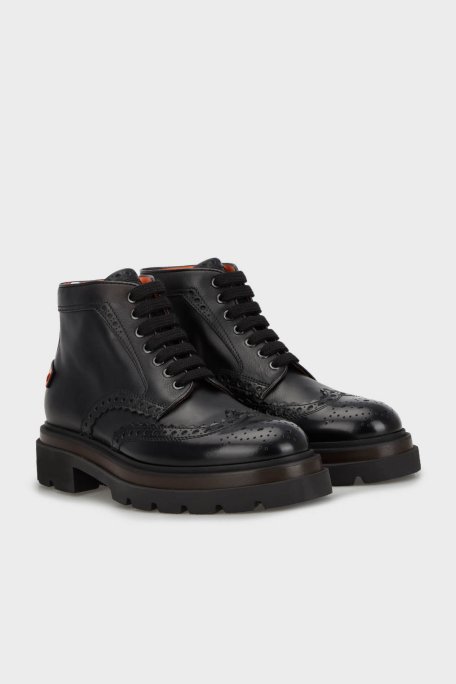 Santoni Hakiki Deri Oxford Erkek Bot MGMI17684JK4BPHGN01 SİYAH - 3