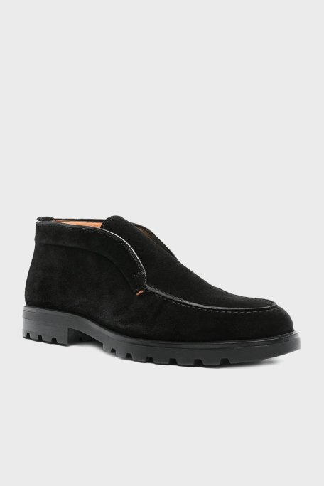 Santoni Hakiki Deri Süet Erkek Bot MGDC17823NEOBSEYN01 SİYAH - 2