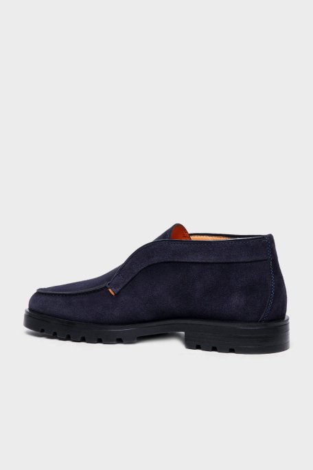 Santoni Hakiki Deri Süet Erkek Bot MGDC17823NEOBSEYU60 LACİVERT - 3
