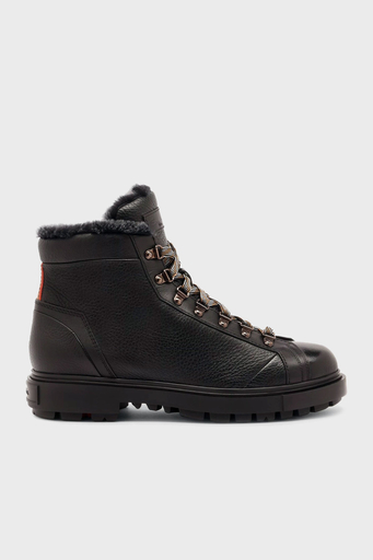 Santoni İçi Yumuşak Tüylü Deri Erkek Bot MGSM18190NERAYLWN01 SİYAH - 1