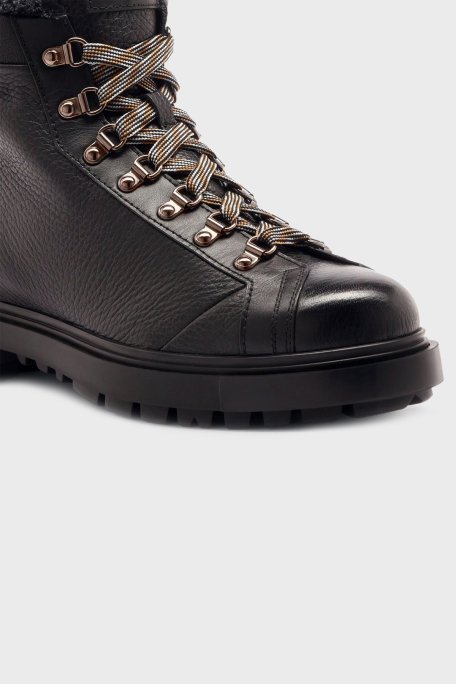 Santoni İçi Yumuşak Tüylü Deri Erkek Bot MGSM18190NERAYLWN01 SİYAH - 11