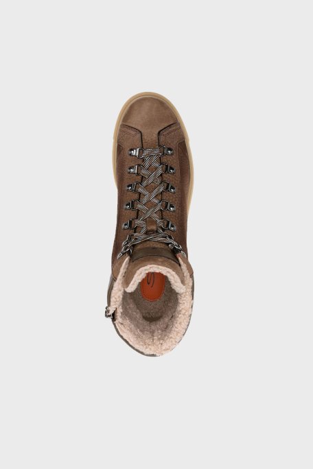 Santoni İçi Yumuşak Tüylü Nubuk Deri Erkek Bot MGSM18190AMBZEMRS47 KAHVE - 8