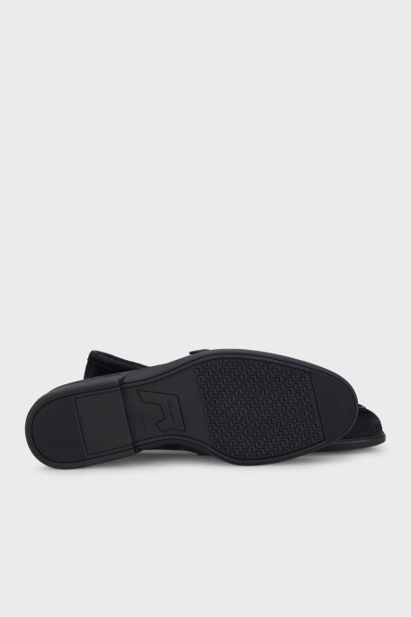 Santoni Kemerli Süet Loafer Erkek Ayakkabı MGAR18824OOTSRVRU59 LACİVERT - 5