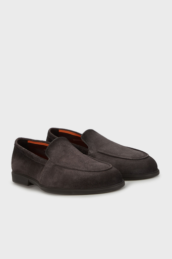 Santoni Logolu Süet Laofer Erkek Ayakkabı MGAR18829SMOSRVRG76 ANTRASİT - 7