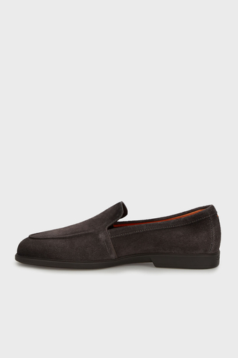 Santoni Logolu Süet Laofer Erkek Ayakkabı MGAR18829SMOSRVRG76 ANTRASİT - 8