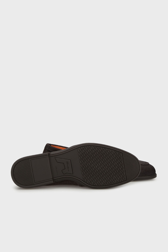 Santoni Logolu Süet Laofer Erkek Ayakkabı MGAR18829SMOSRVRG76 ANTRASİT - 10