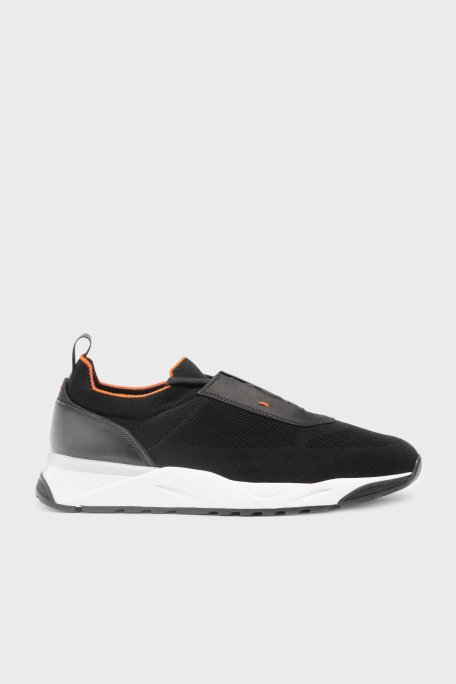 Santoni Streç Örgü Sneaker Erkek Ayakkabı MBIO21601BINNHODN01 SİYAH - 6