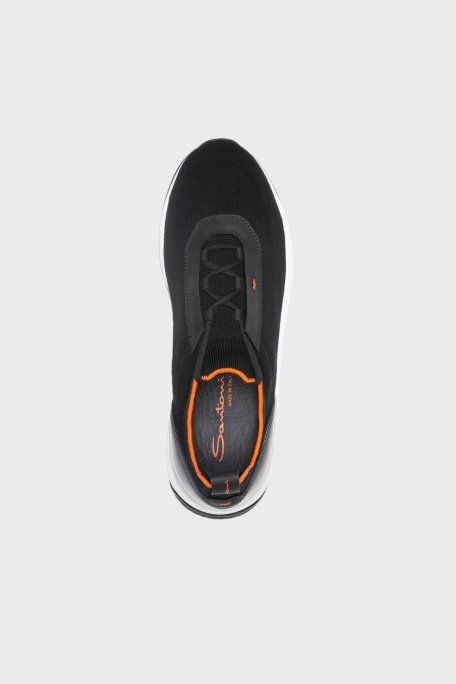 Santoni Streç Örgü Sneaker Erkek Ayakkabı MBIO21601BINNHODN01 SİYAH - 10