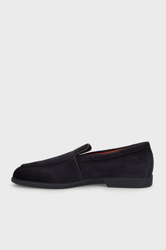 Santoni Süet Loafer Erkek Ayakkabı MGAR18829OOTSRVRU59 LACİVERT - 3