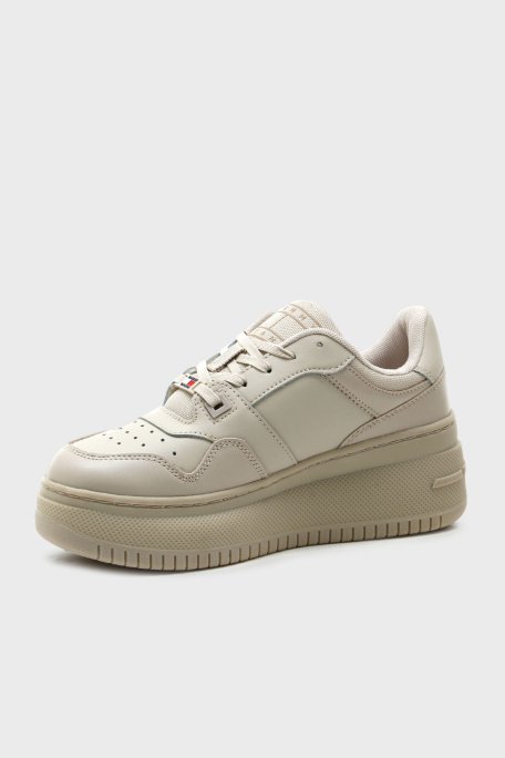 Tommy Hilfige Deri Sneaker Bayan Ayakkabı EN0EN02506 AEV BEJ - 3