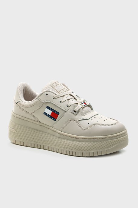 Tommy Hilfige Deri Sneaker Bayan Ayakkabı EN0EN02506 AEV BEJ - 5