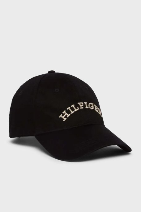 Tommy Hilfiger % 100 Pamuk Logolu Erkek Şapka AM0AM13165 BDS SİYAH - 1