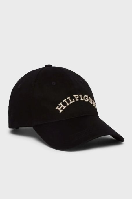 Tommy Hilfiger % 100 Pamuk Logolu Erkek Şapka AM0AM13165 BDS SİYAH - 2