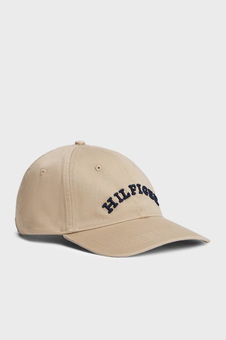 Tommy Hilfiger % 100 Pamuk Logolu Erkek Şapka AM0AM13165 RBT KUM - 1