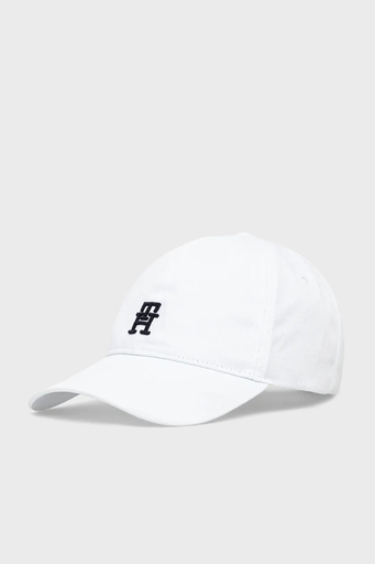 Tommy Hilfiger % 100 Pamuk Logolu Erkek Şapka AM0AM13542 YCF BEYAZ - 1