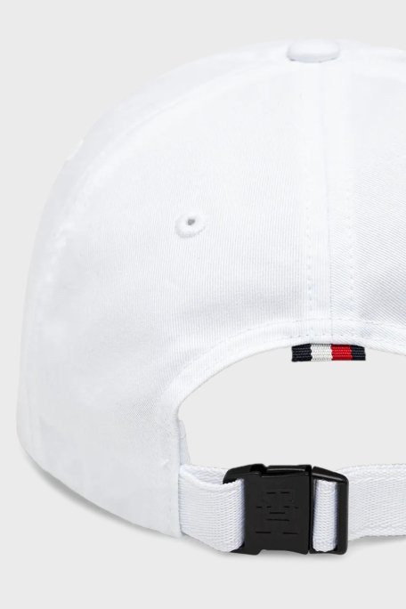 Tommy Hilfiger % 100 Pamuk Logolu Erkek Şapka AM0AM13542 YCF BEYAZ - 3