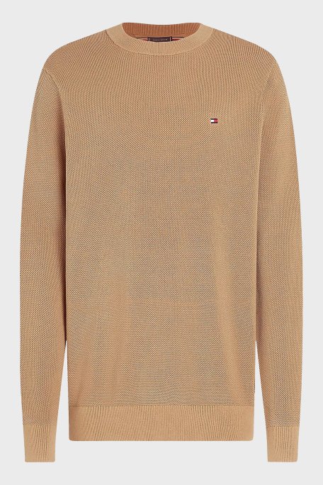 Tommy Hilfiger % 100 Pamuk Regular Fit Bisiklet Yaka Erkek Kazak MW0MW36347 RBC KOYU HAKİ - 5