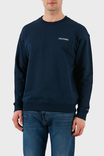 Tommy Hilfiger % 100 Pamuk Regular Fit Bisiklet Yaka Erkek Sweat MW0MW37857 DAF LACİVERT - 1