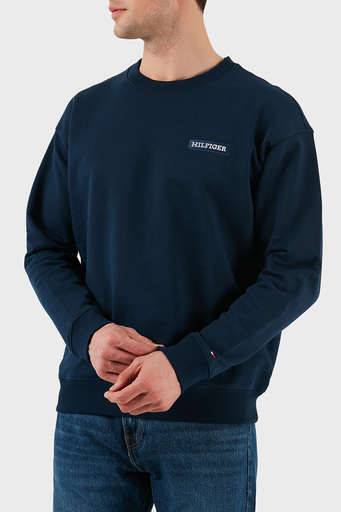 Tommy Hilfiger % 100 Pamuk Regular Fit Bisiklet Yaka Erkek Sweat MW0MW37857 DAF LACİVERT - 3