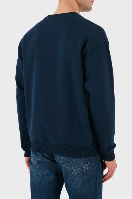 Tommy Hilfiger % 100 Pamuk Regular Fit Bisiklet Yaka Erkek Sweat MW0MW37857 DAF LACİVERT - 3
