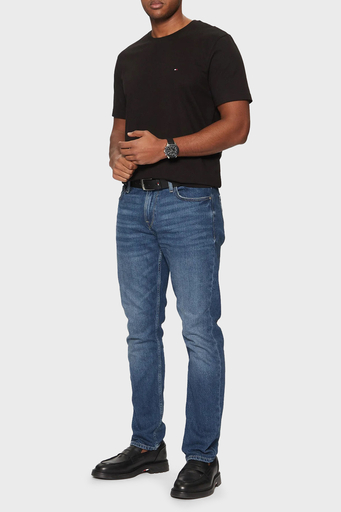 Tommy Hilfiger % 100 Pamuk Regular Fit Bisiklet Yaka Erkek T Shirt MW0MW37267 BDS SİYAH - 3
