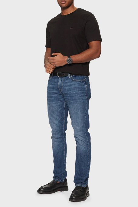 Tommy Hilfiger % 100 Pamuk Regular Fit Bisiklet Yaka Erkek T Shirt MW0MW37267 BDS SİYAH - 2
