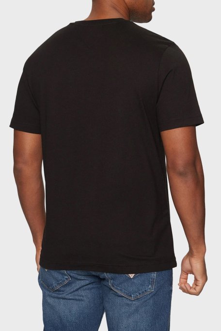 Tommy Hilfiger % 100 Pamuk Regular Fit Bisiklet Yaka Erkek T Shirt MW0MW37267 BDS SİYAH - 3