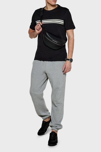 Tommy Hilfiger % 100 Pamuk Regular Fit Bisiklet Yaka Erkek T Shirt MW0MW37443 BDS SİYAH - 3