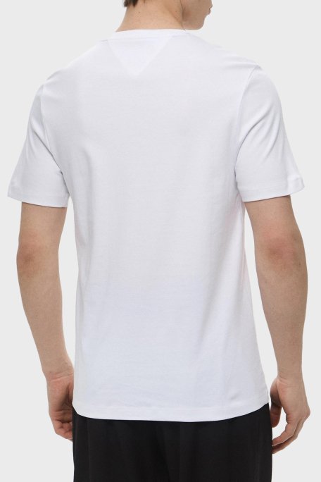 Tommy Hilfiger % 100 Pamuk Regular Fit Bisiklet Yaka Erkek T Shirt MW0MW37508 YBR BEYAZ - 3