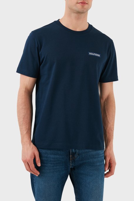 Tommy Hilfiger % 100 Pamuk Regular Fit Bisiklet Yaka Erkek T Shirt MW0MW37909 DAF LACİVERT - 2