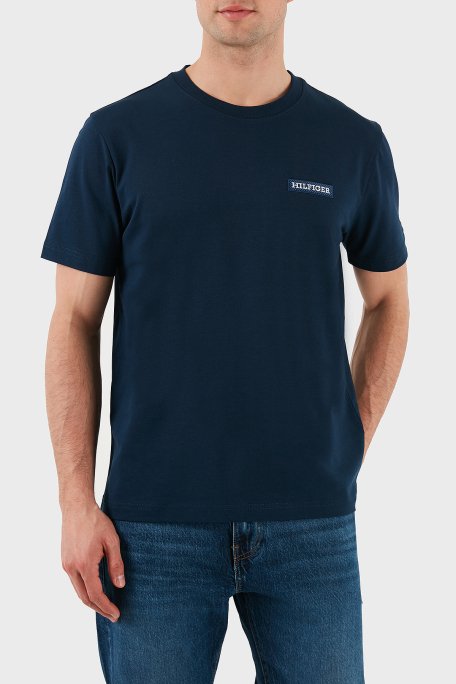Tommy Hilfiger % 100 Pamuk Regular Fit Bisiklet Yaka Erkek T Shirt MW0MW37909 DAF LACİVERT - 4
