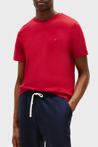 Tommy Hilfiger % 100 Pamuk Regular Fit Bisiklet Yaka Erkek T Shirt MW0MW39995 XLD KIRMIZI - 1