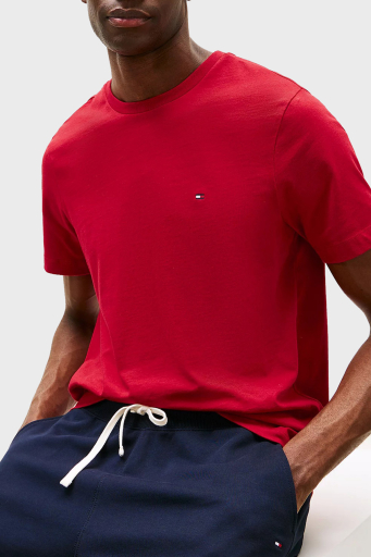 Tommy Hilfiger % 100 Pamuk Regular Fit Bisiklet Yaka Erkek T Shirt MW0MW39995 XLD KIRMIZI - 4