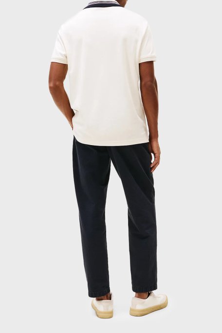 Tommy Hilfiger % 100 Pamuk Regular Fit Düğmeli Çizgili Erkek Polo Yaka T Shirt MW0MW38466 Z00 AÇIK BEJ - 4