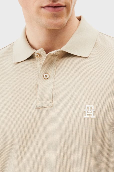 Tommy Hilfiger % 100 Pamuk Regular Fit Düğmeli Erkek Polo Yaka T Shirt MW0MW33167 RBT KUM - 4