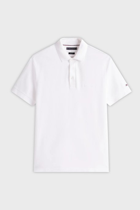 Tommy Hilfiger % 100 Pamuk Regular Fit Düğmeli Erkek Polo Yaka T Shirt MW0MW38456 YBR BEYAZ - 5