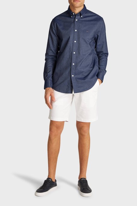 Tommy Hilfiger % 100 Pamuk Regular Fit Erkek Gömlek MW0MW35774 DW5 LACİVERT - 2