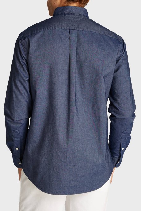 Tommy Hilfiger % 100 Pamuk Regular Fit Erkek Gömlek MW0MW35774 DW5 LACİVERT - 3