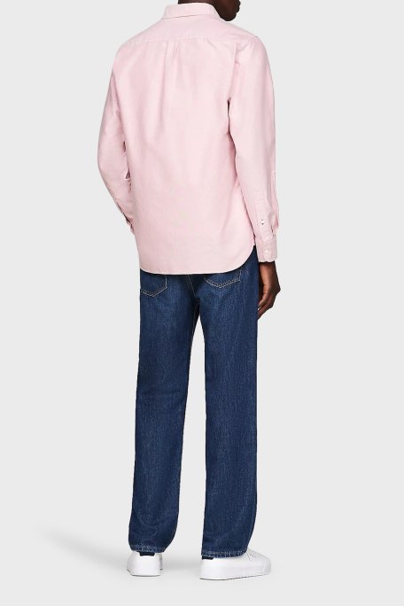 Tommy Hilfiger % 100 Pamuk Regular Fit Erkek Gömlek MW0MW35774 XI0 PEMBE - 3
