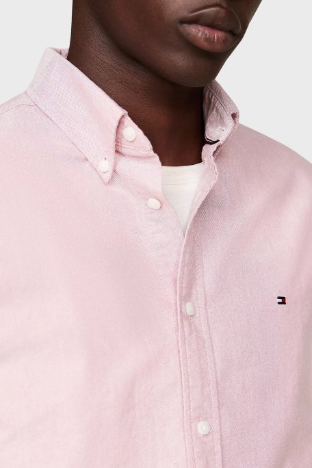 Tommy Hilfiger % 100 Pamuk Regular Fit Erkek Gömlek MW0MW35774 XI0 PEMBE - 4