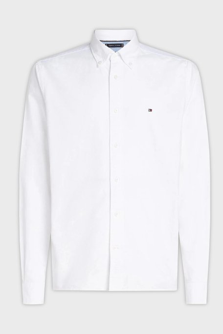 Tommy Hilfiger % 100 Pamuk Regular Fit Erkek Gömlek MW0MW35774 YBR BEYAZ - 5