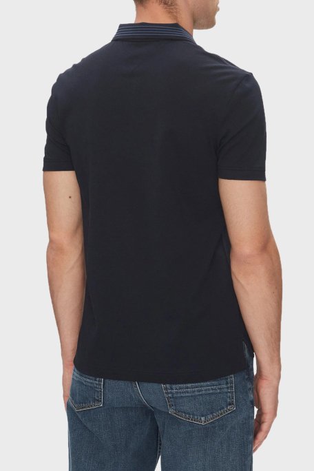 Tommy Hilfiger % 100 Pamuk Regular Fit Fermuarlı Erkek Polo Yaka T Shirt MW0MW38473 DW5 LACİVERT - 3