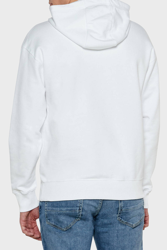 Tommy Hilfiger % 100 Pamuk Regular Fit Kapüşonlu Erkek Sweat MW0MW37462 YBR BEYAZ - 2