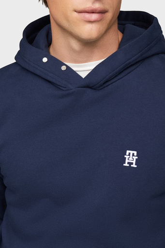 Tommy Hilfiger % 100 Pamuk Regular Fit Kapüşonlu Erkek Sweat MW0MW37469 DAF LACİVERT - 4
